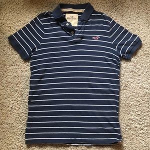 Hollister Striped Polo :Large: (WASHED)
